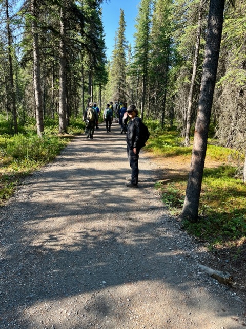 Susan on the McKinley Station Trail