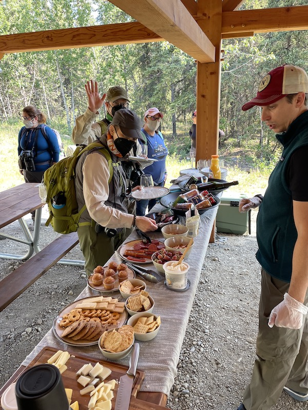 Snack at Denali after hiking