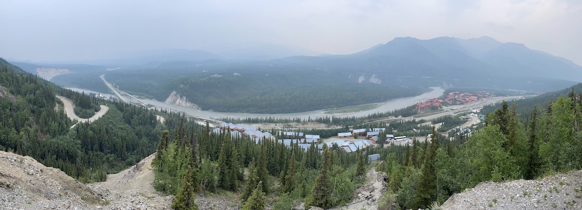 View down into the valley from our hotel