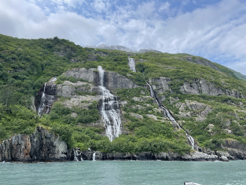 Fox Island Alaska waterfalls