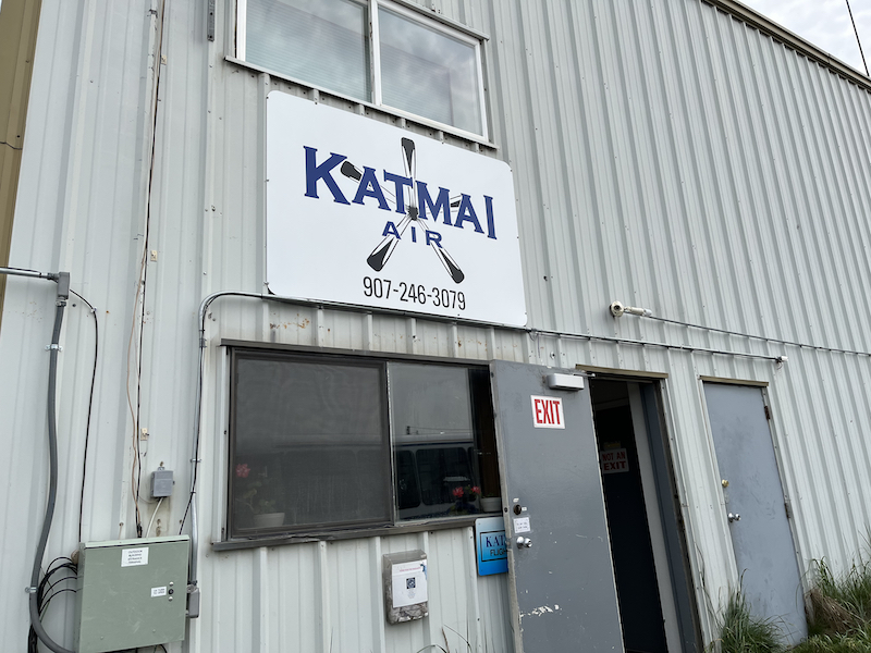 Katmai Airlines sign in Anchorage AK