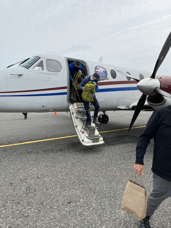 Turbo jet plane we flew to King Salmon, AK