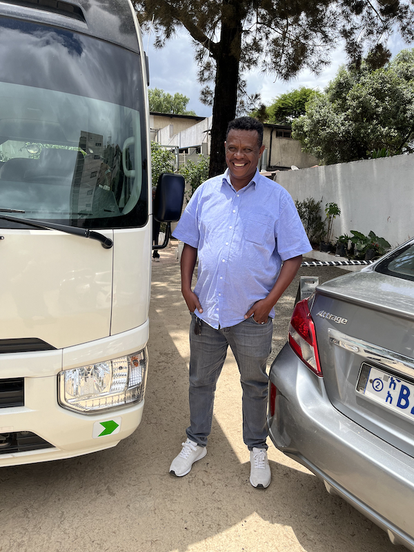 Jupiter Hotel driver, Esayas in Addis Ababa, Ethiopia