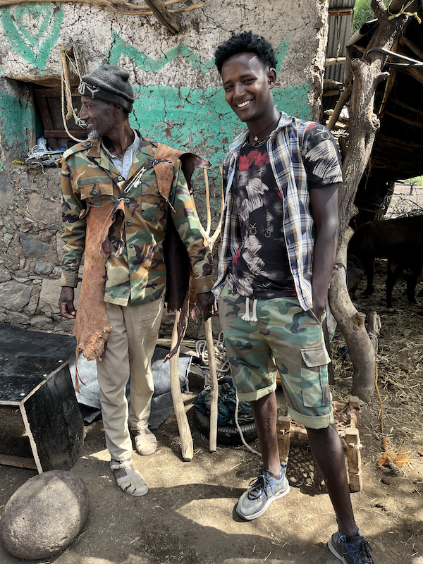 Father and son in Asheton Village, Ethiopia