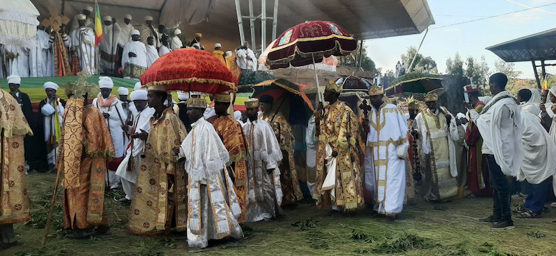 Ethiopian Orthodox procession Lalibela, Ethiopia