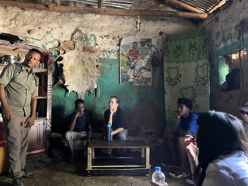 Seating in home in Asheton Village, Ethiopia