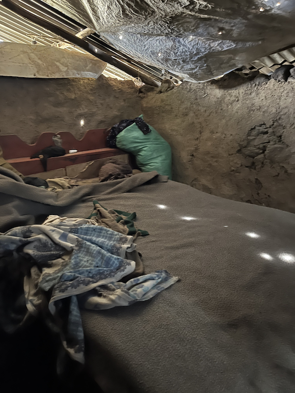 Bed in home in Asheton Village, Ethiopia