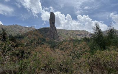 Overland to Gondar, Becky’s class, 4-Sisters’ Restaurant, downtown Gondar, and Debre Birhan Selassie Church