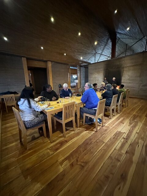 Dining room at the LImolima Lounge in the Simien Mountains in Ethiopia