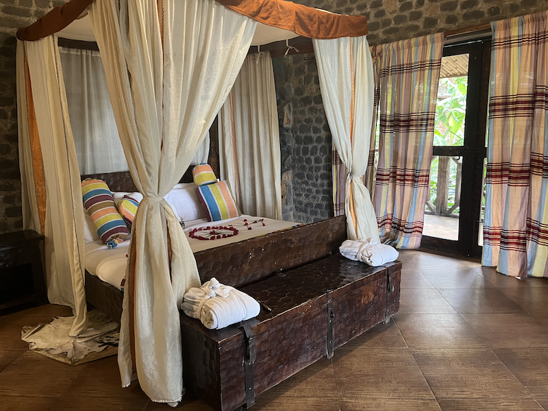 Bed in Kuirfu Lodge in Bahir Dar, Ethiopia