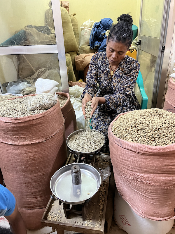 Coffee beans in Bahir Dar market, Ethiopia